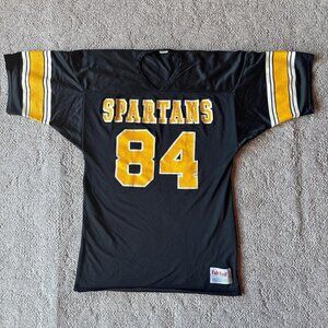 Vtg Oversized Varsity Football Jersey Black & Yellow  Sporty Size XL